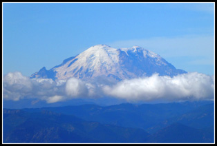 Mt. Rainier Over Clouds